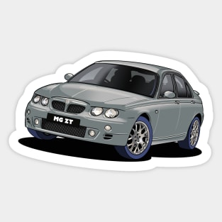 Zircon Silver MG ZT Sticker